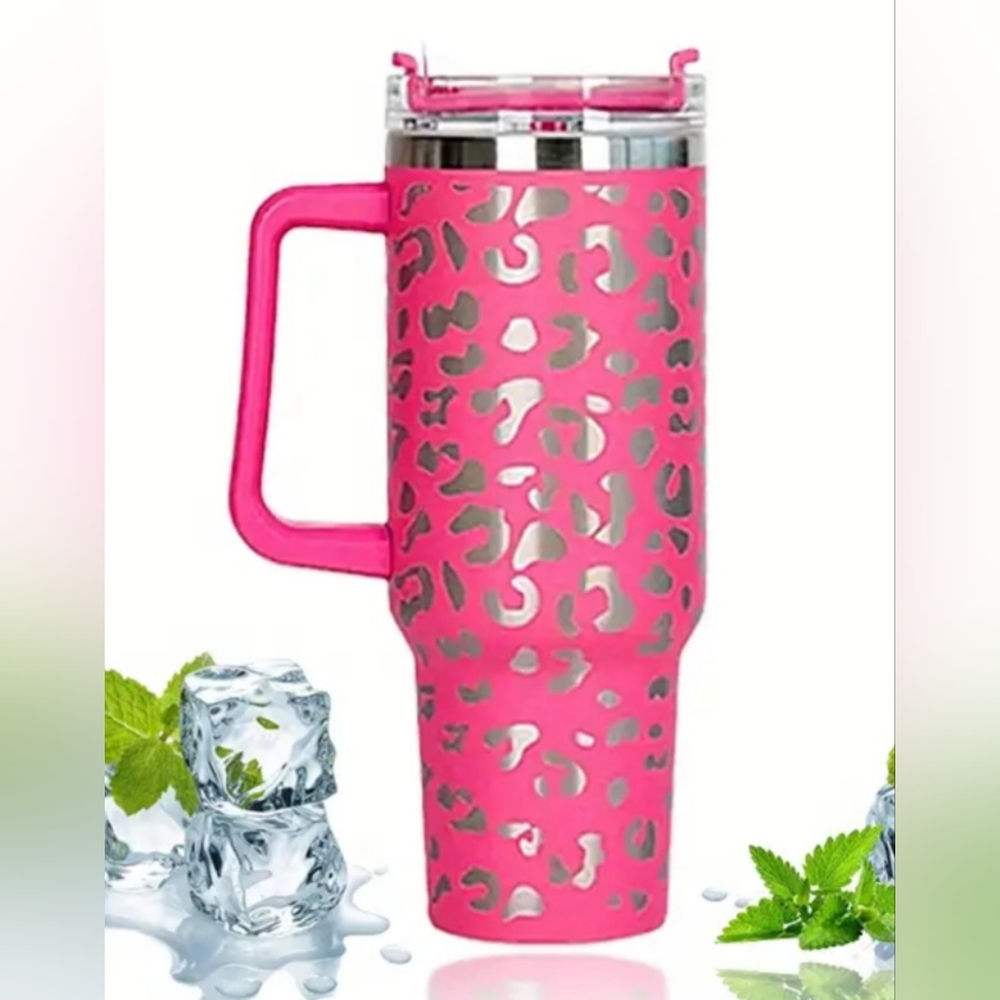 Leopard print tumbler